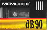 Compact Cassette Memorex dB 90 Type I Normal 1991 Europe