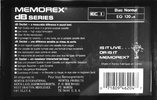 Compact Cassette Memorex dB 90 Type I Normal 1991 Europe