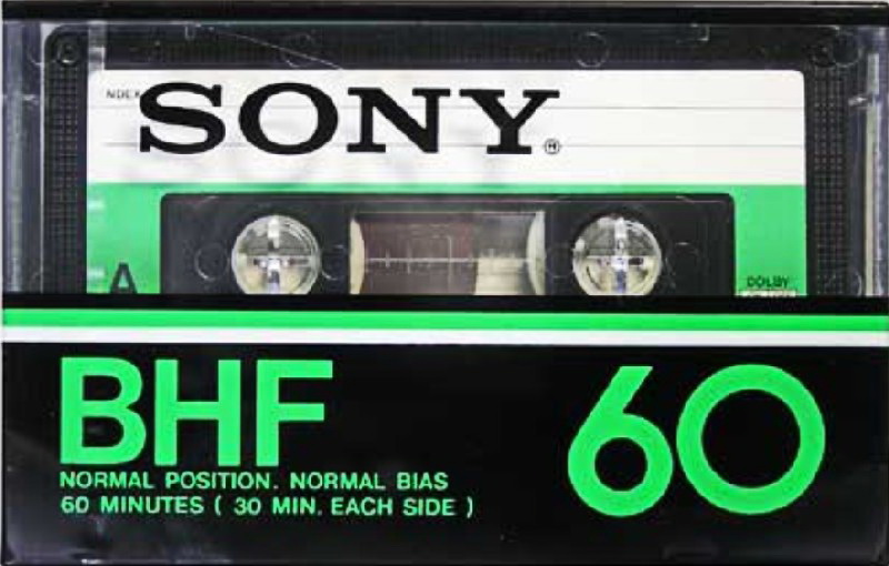 Compact Cassette Sony BHF 60 Type I Normal 1978 Japan