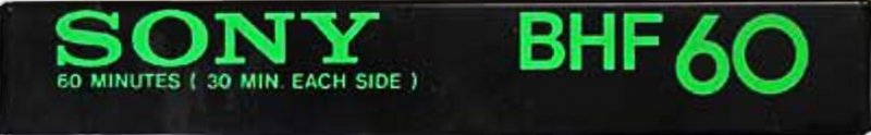 Compact Cassette Sony BHF 60 Type I Normal 1978 Japan