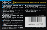 Compact Cassette Denon DX 46 "DX46 TED" Type I Normal 1991 Europe