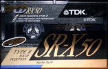 Compact Cassette TDK SR-X 50 "SR-X50M" Type II Chrome 1990 Japan