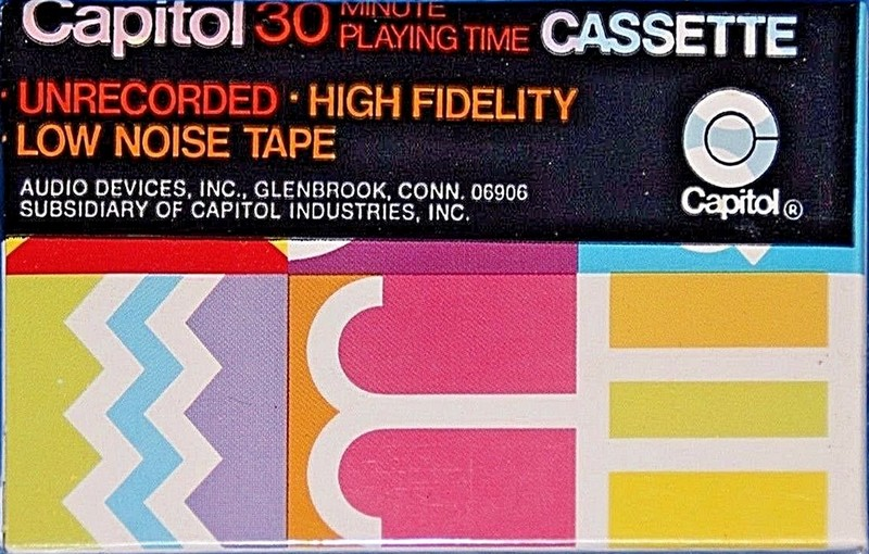 Compact Cassette Capitol Psychedelic Heiroglyphics 30 Type I Normal 1970 USA