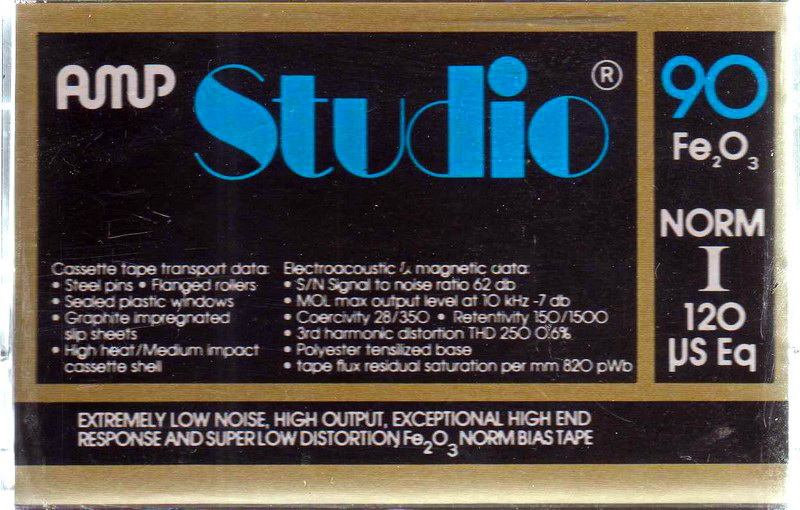 Compact Cassette AMP 90 Type I Normal USA