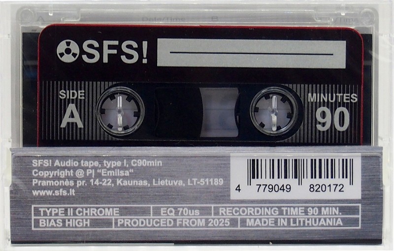 Compact Cassette SFS! 90 Type II Chrome 2025 Worldwide