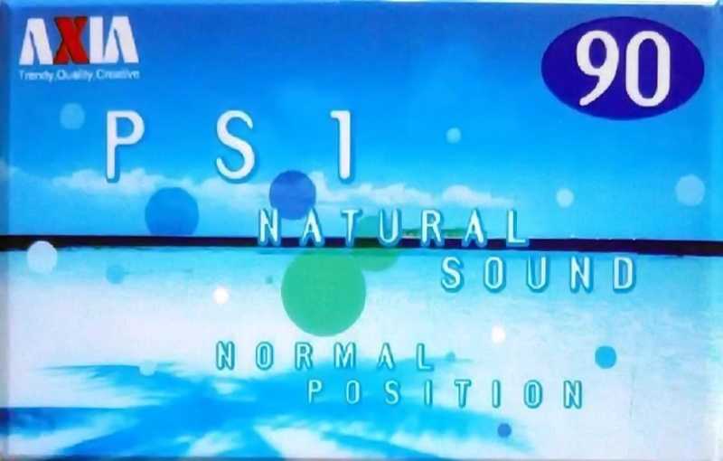 Compact Cassette AXIA PS-I / PS-1 90 "PS1L 90" Type I Normal 2000 Japan