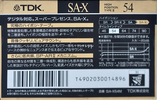 Compact Cassette TDK SA-X 54 "SA-X54M" Type II Chrome 1990 Japan