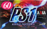 Compact Cassette AXIA PS-I / PS-1 60 "PS1J 60" Type I Normal 1997 Japan