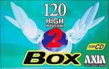 Compact Cassette AXIA Box 2 120 "BOX2C 120" Type II Chrome 1997 Japan
