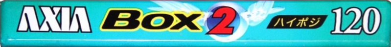 Compact Cassette AXIA Box 2 120 "BOX2C 120" Type II Chrome 1997 Japan