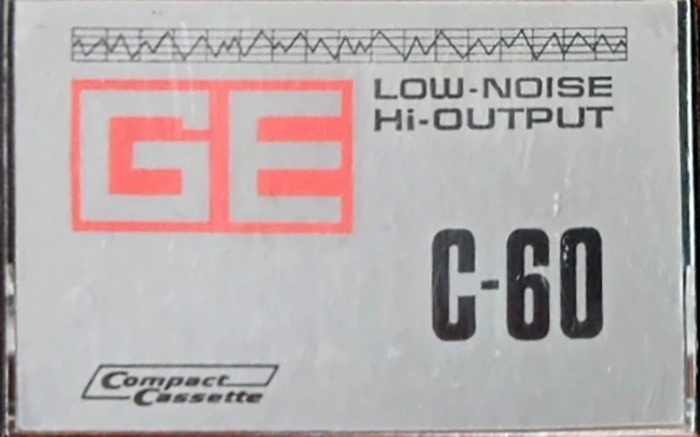 Compact Cassette GE / General Electric 60 Type I Normal 1975 Unknown Country