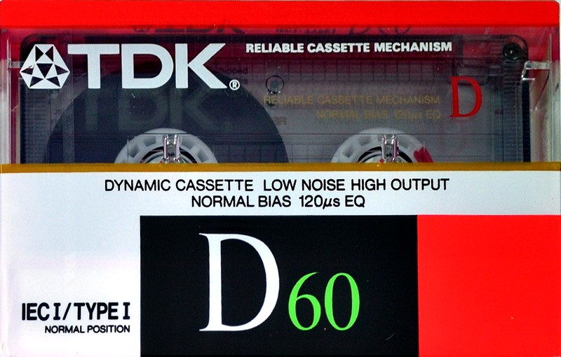 Compact Cassette TDK D 60 Type I Normal 1988 North America