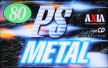 Compact Cassette AXIA PS-Metal 80 "PSMJ 80" Type IV Metal 1997 Japan