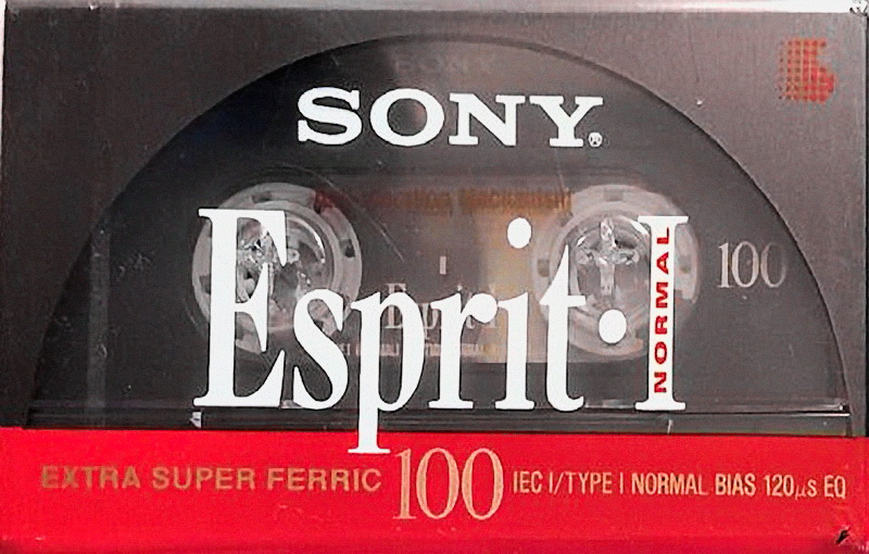 Compact Cassette Sony Esprit 100 "ESP I-100" Type I Normal 1992 Europe