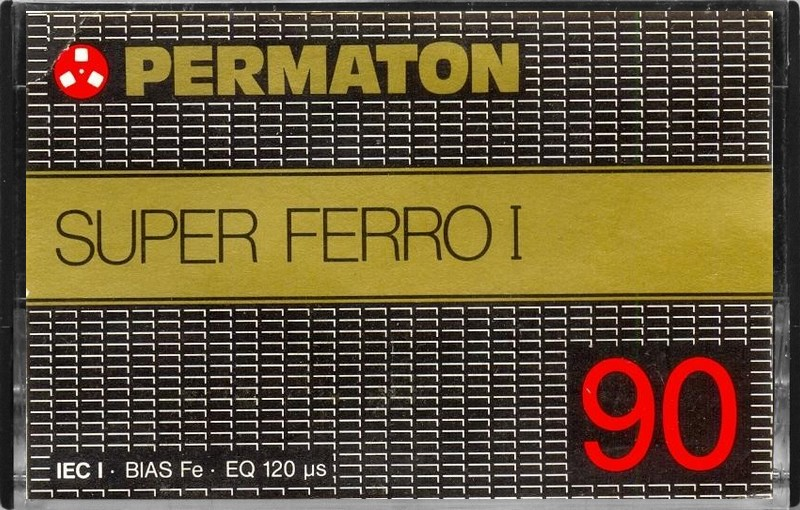 Compact Cassette Permaton Super Ferro I 90 Type I Normal 1980 Germany