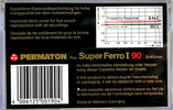 Compact Cassette Permaton Super Ferro I 90 Type I Normal 1980 Germany