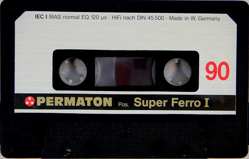Compact Cassette Permaton Super Ferro I 90 Type I Normal 1980 Germany