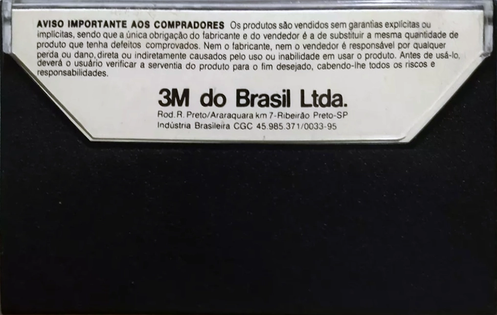Compact Cassette Scotch 60 "SD-C60" Type I Normal Brazil