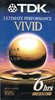 VHS, Video Home System TDK Vivid 120 "T-120VIBH" Type I Normal North America