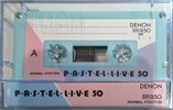 Compact Cassette Denon DX1 50 "Pastel Live B50" Type I Normal 1984 Japan