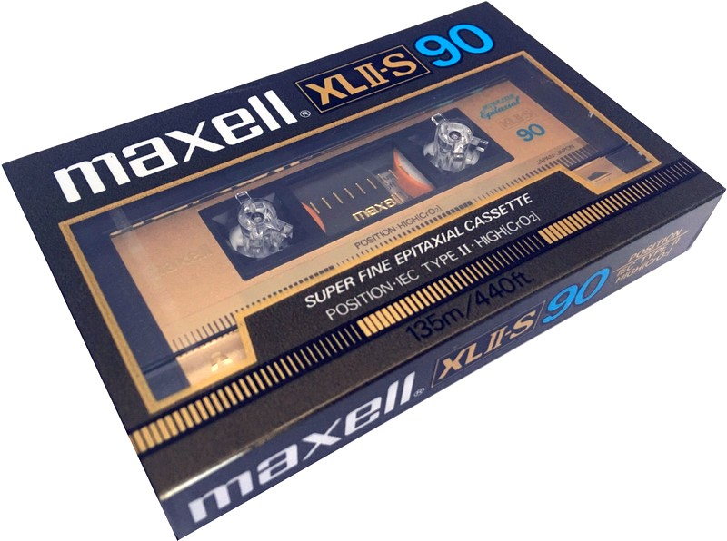 Compact Cassette Maxell XLII-S 90 Type II Chrome 1985 USA