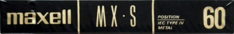 Compact Cassette Maxell MX-S 60 Type IV Metal 1993 Europe