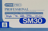 Compact Cassette TDK PRO SM 30 "SM30" Type II Chrome 1997 North America