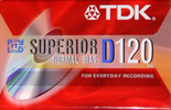 Compact Cassette TDK D 120 "Superior D" Type I Normal 2003 North America