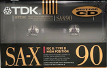 Compact Cassette TDK SA-X 90 Type II Chrome 1991 North America