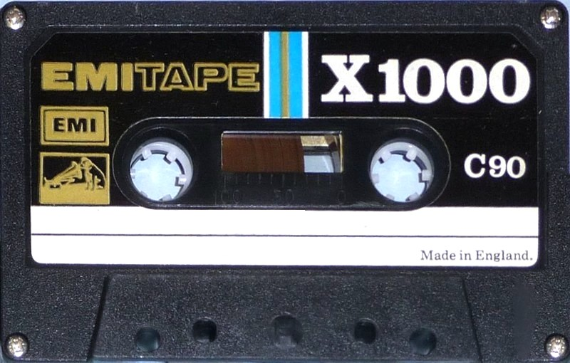 Compact Cassette EMITAPE X1000 90 Type I Normal 1975 Europe