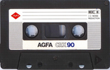 Compact Cassette AGFA CRX 90 Type II Chrome 1985 Europe