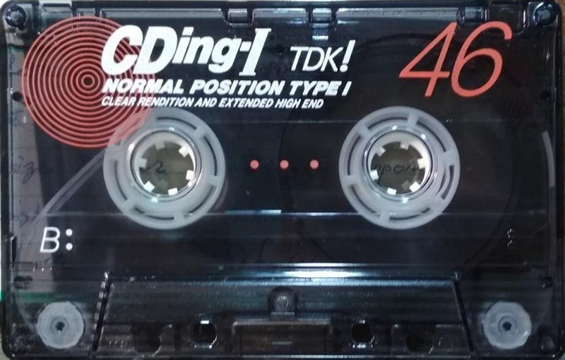 Compact Cassette TDK CDing 1 46 "CD1-46F" Type I Normal 1994 Japan