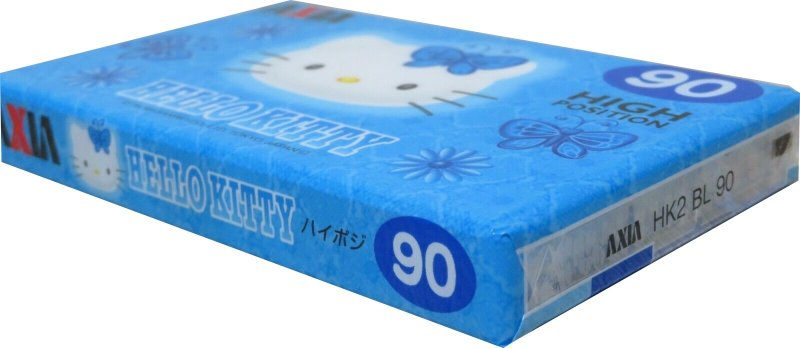 Compact Cassette AXIA Hello Kitty 90 "HK2A BL 90" Type II Chrome 1999 Japan