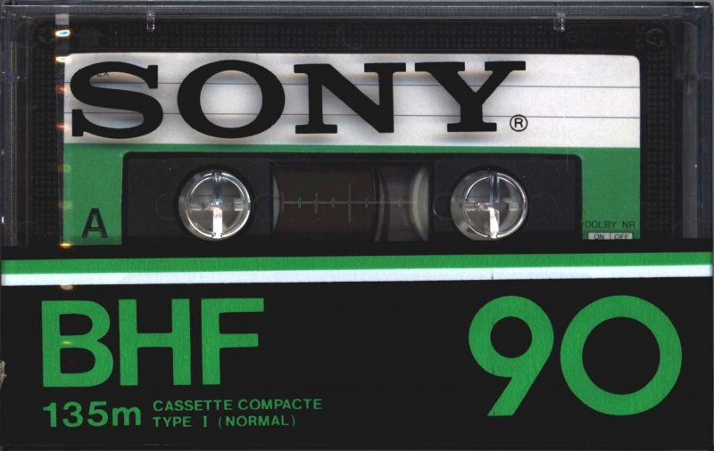 Compact Cassette Sony BHF 90 Type I Normal 1978 North America