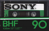 Compact Cassette Sony BHF 90 Type I Normal 1978 North America
