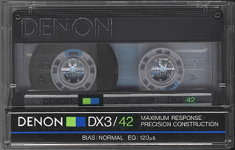 Compact Cassette Denon DX3 42 "DX3/42H" Type I Normal 1985 Japan