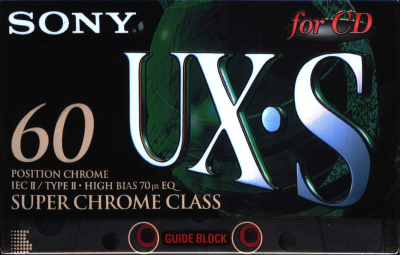 Compact Cassette Sony UX-S 60 Type II Chrome 1995 Europe