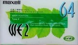 Compact Cassette Maxell WE 64 "WE2-64" Type II Chrome 1999 Japan