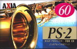 Compact Cassette AXIA PS-II / PS-2 60 "PS2H 60" Type II Chrome 1996 Japan
