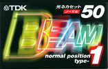 Compact Cassette TDK Beam 1 50 "BM1-50S" Type I Normal 1999 Japan