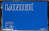 Compact Cassette Lanier 90 "Dictation tape-pak" Dictating Cassette USA