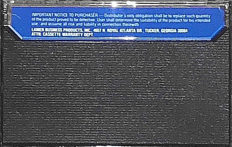 Compact Cassette Lanier 90 "Dictation tape-pak" Dictating Cassette USA
