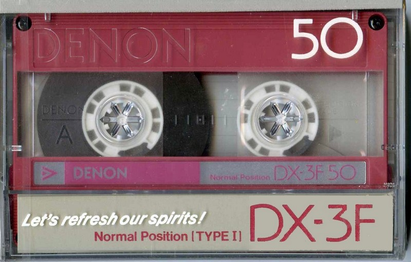 Compact Cassette Denon DX-3F 50 "DX3F50R" Type I Normal 1986 Japan