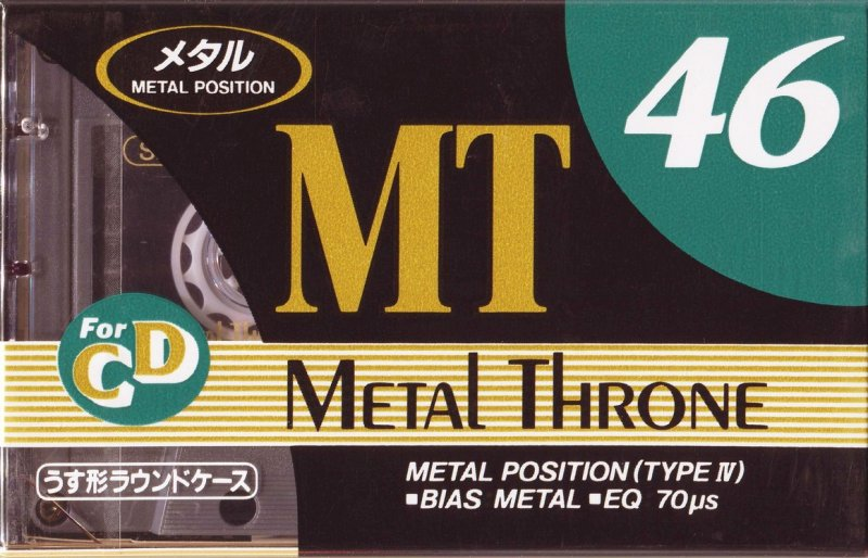 Compact Cassette Hitachi MT 46 Type IV Metal 1990 Japan