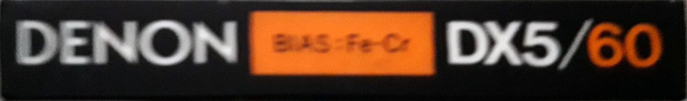 Compact Cassette Denon DX5 60 Type III Ferro Chrome 1981 Japan