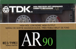 Compact Cassette TDK AR 90 "AR90" Type I Normal 1988 North America