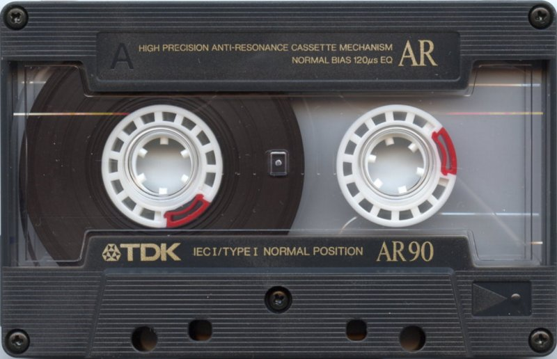 Compact Cassette TDK AR 90 "AR90" Type I Normal 1988 North America