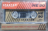 Compact Cassette Spartan 90 Type I Normal 1990 China