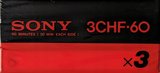 3 pack Sony CHF 60 Type I Normal 1978 Japan