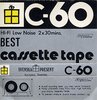 Compact Cassette Best 60 Type I Normal Sweden